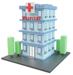 Large modern hospital